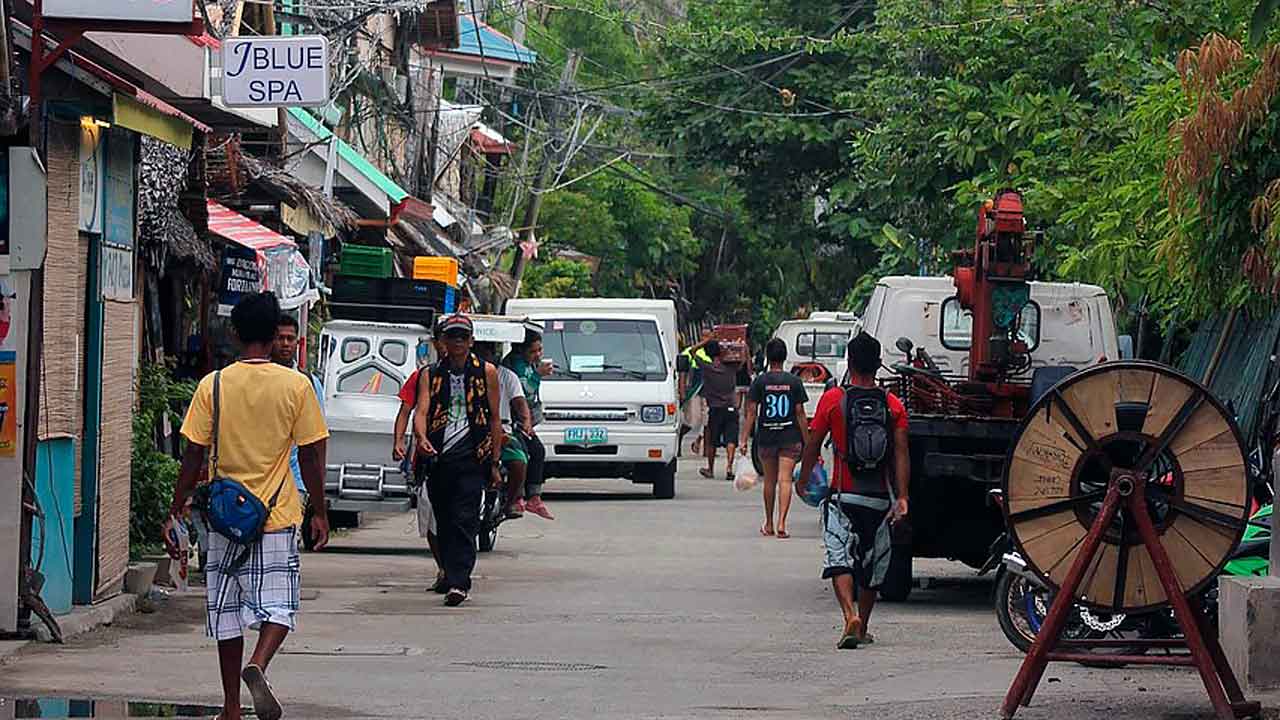 Boracay island white beach Philippines reflecting real courtship travel